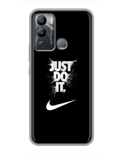 Чехол для Infinix Hot 12i с картинкой «Текстовый принт Nike»