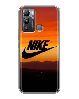 Чехол для Infinix Hot 12i с картинкой «Nike — вечерний горизонт»