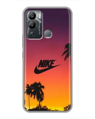 Чехол для Infinix Hot 12i с картинкой «Nike на закате солнца»