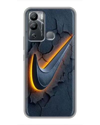 Чехол для Infinix Hot 12i с картинкой «Объемный логотип Найк»