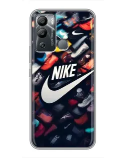 Чехол для Infinix Hot 12i с картинкой «Коллекция кроссовок Nike»