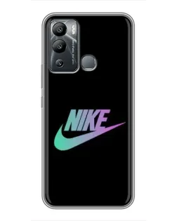 Чехол для Infinix Hot 12i с картинкой «Nike — городская ночь»