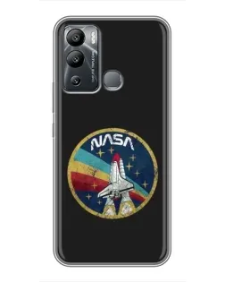 Чехол для Infinix Hot 12i с картинкой «NASA — эмблема миссии»