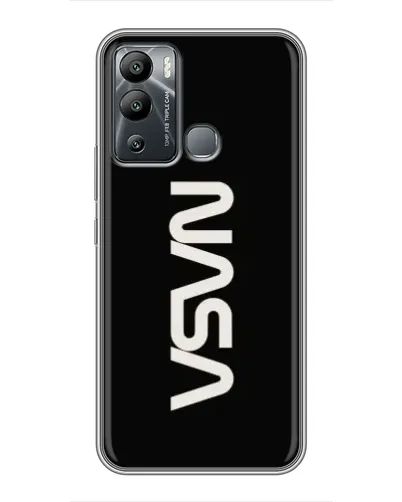 Чехол для Infinix Hot 12i с картинкой «NASA — вертикальный логотип» Чехол для Infinix Hot 12i с картинкой «NASA — вертикальный логотип»