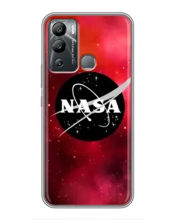 Чехол для Infinix Hot 12i с картинкой «NASA — красная туманность»