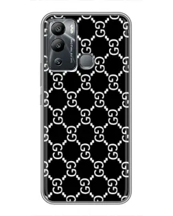 Чехол для Infinix Hot 12i с картинкой «Gucci — сетчатый паттерн»