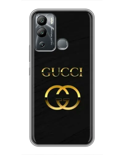 Чехол для Infinix Hot 12i с картинкой «Золотой логотип Gucci» Чехол для Infinix Hot 12i с картинкой «Золотой логотип Gucci»