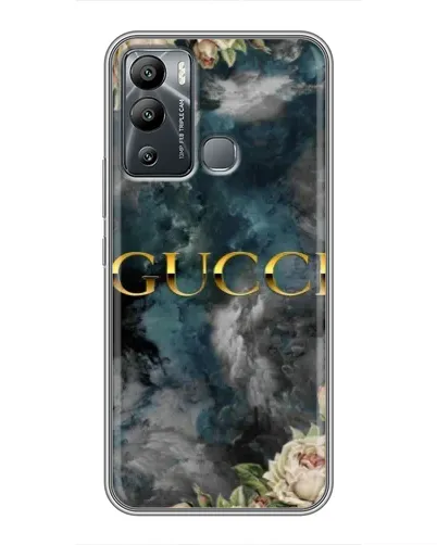 Чехол для Infinix Hot 12i с картинкой «Абстрактные цветы Gucci» Чехол для Infinix Hot 12i с картинкой «Абстрактные цветы Gucci»