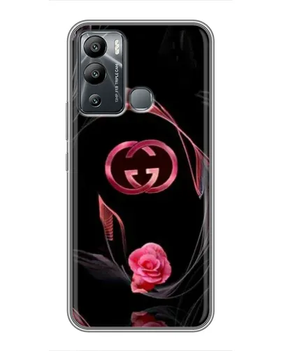 Чехол для Infinix Hot 12i с картинкой «Gucci — неоновая роза» Чехол для Infinix Hot 12i с картинкой «Gucci — неоновая роза»