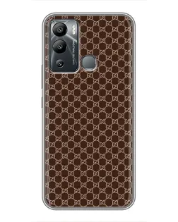 Чехол для Infinix Hot 12i с картинкой «Gucci — шоколадная сетка»