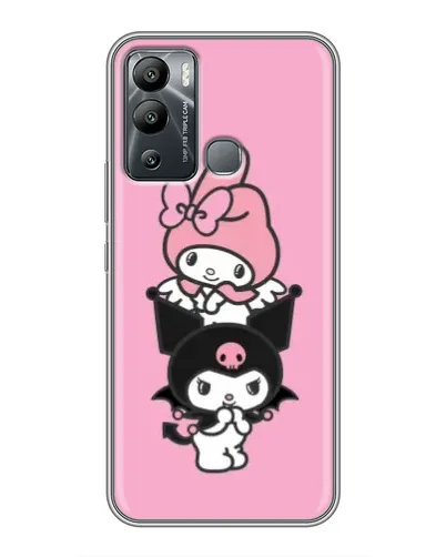 Чехол для Infinix Hot 12i с картинкой «My Melody и Kuromi»