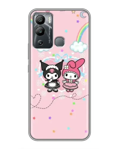 Чехол для Infinix Hot 12i с картинкой «My Melody и Kuromi»