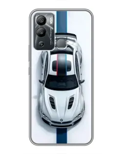 Чехол для Infinix Hot 12i с картинкой «Вид сверху — BMW M»