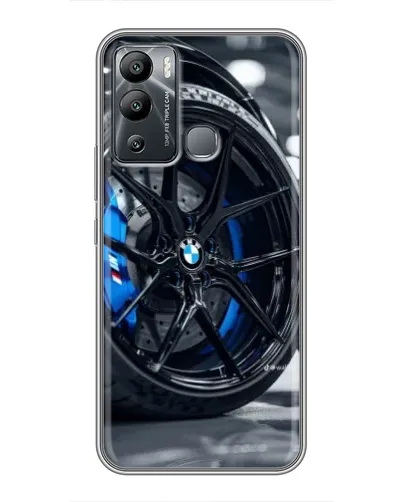 Чехол для Infinix Hot 12i с картинкой «Колесо BMW вблизи» Чехол для Infinix Hot 12i с картинкой «Колесо BMW вблизи»