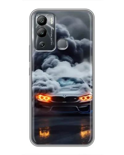 Чехол для Infinix Hot 12i с картинкой «BMW в дыму» Чехол для Infinix Hot 12i с картинкой «BMW в дыму»