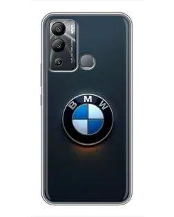 Чехол для Infinix Hot 12i с картинкой «Логотип BMW — минимализм»