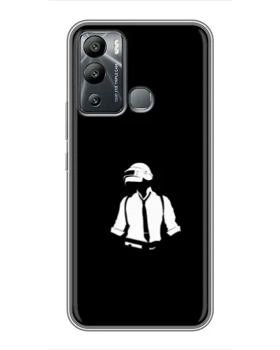 Чехол для Infinix Hot 12i с картинкой «PUBG — белый шлем» Чехол для Infinix Hot 12i с картинкой «PUBG — белый шлем»