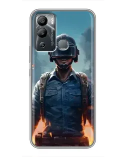 Чехол для Infinix Hot 12i с картинкой «PUBG — реалистичный герой» Чехол для Infinix Hot 12i с картинкой «PUBG — реалистичный герой»