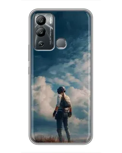 Чехол для Infinix Hot 12i с картинкой «Герой PUBG на скале» Чехол для Infinix Hot 12i с картинкой «Герой PUBG на скале»