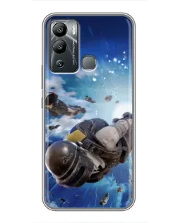 Чехол для Infinix Hot 12i с картинкой «Десант PUBG — прыжок» Чехол для Infinix Hot 12i с картинкой «Десант PUBG — прыжок»