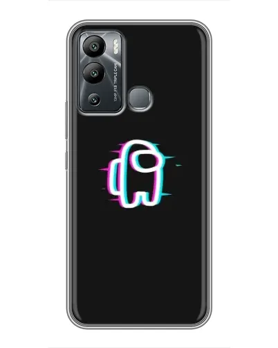 Чехол для Infinix Hot 12i с картинкой «Among Us неон» Чехол для Infinix Hot 12i с картинкой «Among Us неон»