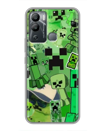 Чехол для Infinix Hot 12i с картинкой «Криперы Minecraft» Чехол для Infinix Hot 12i с картинкой «Криперы Minecraft»