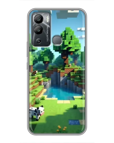 Чехол для Infinix Hot 12i с картинкой «Minecraft летний день» Чехол для Infinix Hot 12i с картинкой «Minecraft летний день»