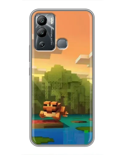 Чехол для Infinix Hot 12i с картинкой «Майнкрафт закат солнца» Чехол для Infinix Hot 12i с картинкой «Майнкрафт закат солнца»