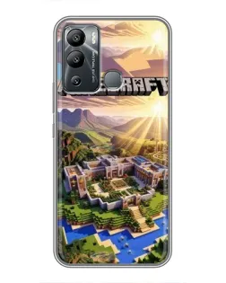 Чехол для Infinix Hot 12i с картинкой «Minecraft панорама»