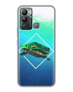 Чехол для Infinix Hot 12i с картинкой «Черепаха Minecraft» Чехол для Infinix Hot 12i с картинкой «Черепаха Minecraft»