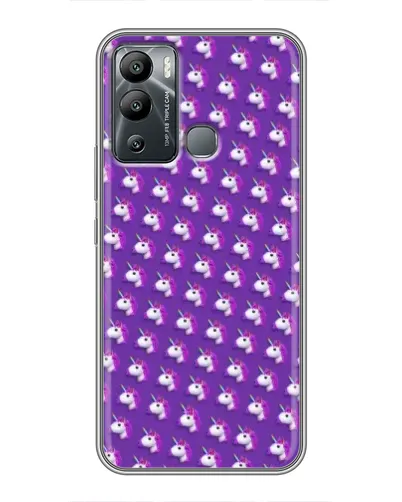 Чехол для Infinix Hot 12i с картинкой «Единороги на фиолетовом» Чехол для Infinix Hot 12i с картинкой «Единороги на фиолетовом»