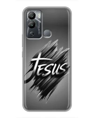 Чехол для Infinix Hot 12i с картинкой «Надпись Jesus Graffiti»