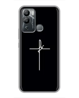 Чехол для Infinix Hot 12i с картинкой «Тонкий крест»
