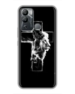 Чехол для Infinix Hot 12i с картинкой «Сияющий крест Jesus»