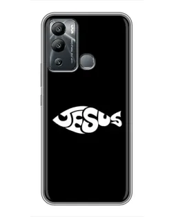 Чехол для Infinix Hot 12i с картинкой «Рыба Jesus»