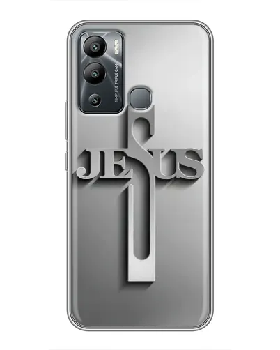 Чехол для Infinix Hot 12i с картинкой «Металлический крест Jesus» Чехол для Infinix Hot 12i с картинкой «Металлический крест Jesus»