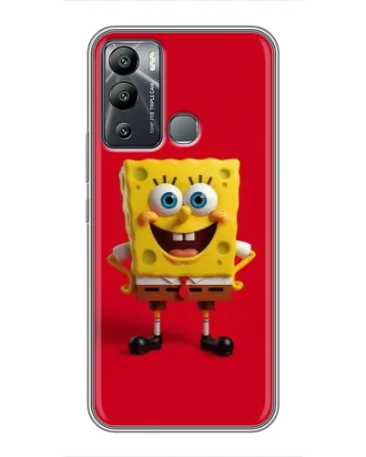 Чехол для Infinix Hot 12i с картинкой «Спанч Боб на красном» Чехол для Infinix Hot 12i с картинкой «Спанч Боб на красном»