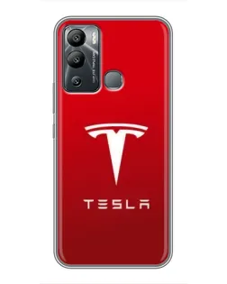 Чехол для Infinix Hot 12i с картинкой «Tesla Red Classic»
