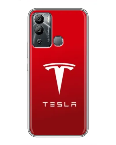 Чехол для Infinix Hot 12i с картинкой «Tesla Red Classic»
