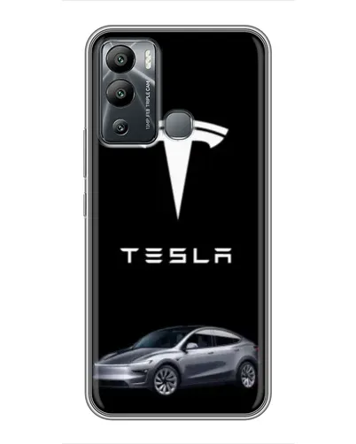 Чехол для Infinix Hot 12i с картинкой «Tesla Model Y»