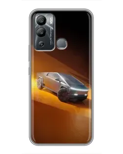 Чехол для Infinix Hot 12i с картинкой «Cybertruck в пустыне»