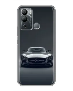 Чехол для Infinix Hot 12i с картинкой «Mercedes на черном»