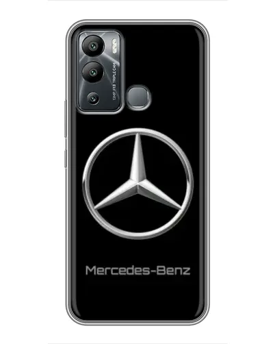 Чехол для Infinix Hot 12i с картинкой «Mercedes Silver Logo» Чехол для Infinix Hot 12i с картинкой «Mercedes Silver Logo»