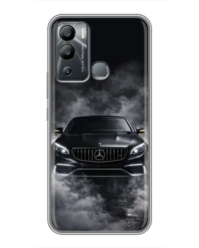 Чехол для Infinix Hot 12i с картинкой «Mercedes в дыму» Чехол для Infinix Hot 12i с картинкой «Mercedes в дыму»