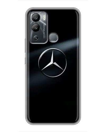 Чехол для Infinix Hot 12i с картинкой «Mercedes на металле» Чехол для Infinix Hot 12i с картинкой «Mercedes на металле»