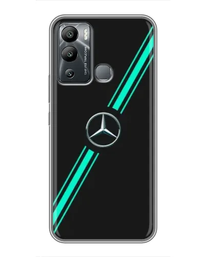 Чехол для Infinix Hot 12i с картинкой «Спортивные линии Mercedes» Чехол для Infinix Hot 12i с картинкой «Спортивные линии Mercedes»