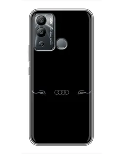Чехол для Infinix Hot 12i с картинкой «Audi — световой подпись»