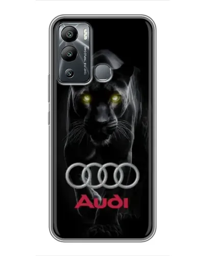Чехол для Infinix Hot 12i с картинкой «Пантера и Audi» Чехол для Infinix Hot 12i с картинкой «Пантера и Audi»