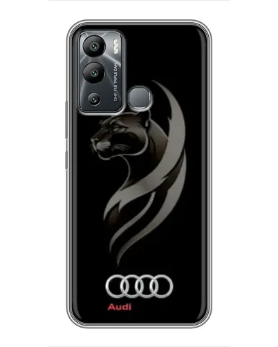 Чехол для Infinix Hot 12i с картинкой «Графика — пантера и Audi» Чехол для Infinix Hot 12i с картинкой «Графика — пантера и Audi»
