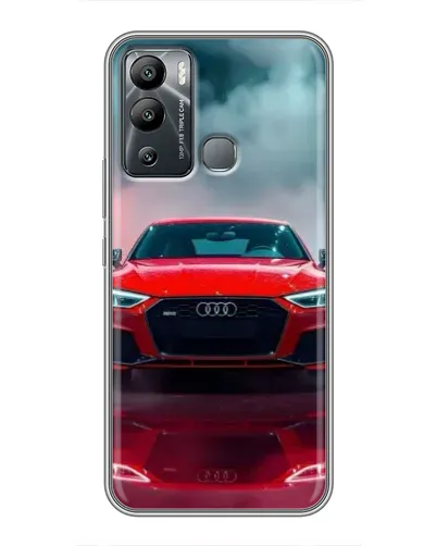 Чехол для Infinix Hot 12i с картинкой «Audi RS — красный стиль» Чехол для Infinix Hot 12i с картинкой «Audi RS — красный стиль»